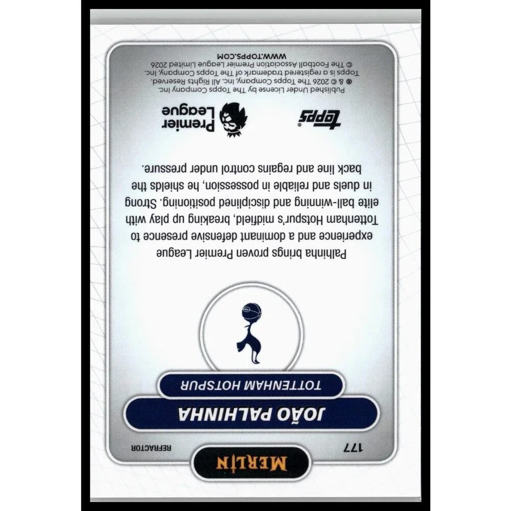 2026 topps merlin premier league Jaoa Palhinha tottenham